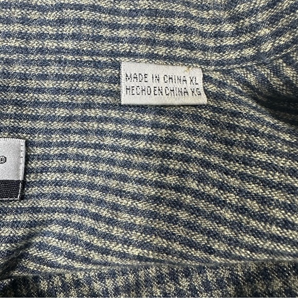 Vintage Firethorn Silver Wool Blend With Leather Trim Blue Button Down size XL - Picture 4 of 4